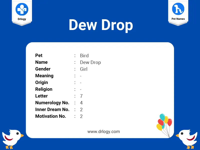 Dew Drop Name Meaning
